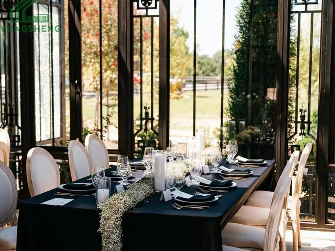 YongSheng Victorian greenhouse, glass greenhouse, greenhouse wedding venue, greenhouse wedding